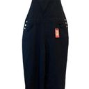 Edikted  Overalls Womens Size XL Sk8ter Wide Leg Soft Denim Dark Blue Full Length Photo 0