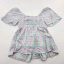 Isabel Maternity  by Ingrid & Isabel Size M Multocolor Plaid Tie Front Blouse Photo 2