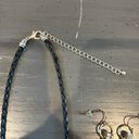 Cracker Barrel Circle Charm Faux Diamond Necklace & Earrings Photo 6