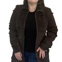 Dennis Basso  Vintage Brown Shearling Winter Coat Size Medium Photo 10