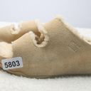 FitFlop New!  shuv Two-Bar Shearling-lined Suede Slides in rose cream, size 5 Photo 0