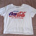 Coca-Cola Graphic Cropped White Tee Photo 0