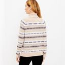 Loft  Turtleneck Sweater Striped Fair Isle Med Photo 1