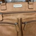 MultiSac  Vegan Leather Tote/ Shoulder Bag Camel Tan Photo 2