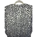 Harper Haptics by Holly  V-Neck Leopard Print Short Sleeve Gray Soft Tee Shirt Photo 9