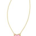 Kendra Scott ari heart gold pendant necklace in bubblegum pink Photo 0