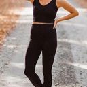 ALBION FIT NWT  High Waisted Black Capris Leggings Size Medium Photo 0