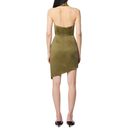 Elliatt NWOT Elliott Camo Asymmetric Satin Cocktail Dress  XS b36.5 Photo 3