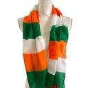 Irish Flag Color Block Ladies Unisex Fashion Scarf Green White Orange Size OSFM Photo 0