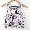 Balance Collection  Mia crop tank Purple Roses sport top Size Small Photo 0