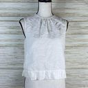 Steven Alan  White Linen Made in USA Tie Back Tank Photo 0