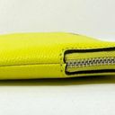 Coach  Corner Zip Wristlet in Bright Yellow Leather 58032 Photo 6