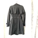 New York & company trench coat jacket double breasted with belt, size small Black Photo 9