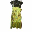 Jane Ashley Jean  Ashley women‎ green Yellow floral summer dress size medium Photo 10