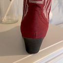 True Craft Red Cowgirl Boots Mid Calf Embroidered Western Cowboy Womens 6.5 New in Box Photo 6