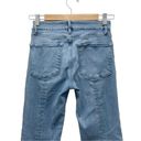 frame denim  Le Crop Mini Bootcut Triangle Step Hem Fox Medium Wash Size 26 | 2 Photo 7