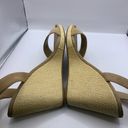 Ann Taylor  Biege wedge heel sandal size 8.5M open toe Photo 6