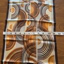 Oscar de la Renta  Vintage Silk Scarf Geometric Half Circles Lines Oblong NWT Photo 9