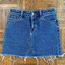 PacSun High-Waisted Medium Wash Denim Skirt Photo 6