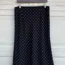 Rachel Zoe  Womens Skirt Black White Heart Print Midi Pull On Size 12 Photo 2