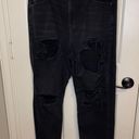 American Eagle Plus Size Black Distressed Mom Jean Size 18 Grunge Skater Indie Photo 0