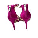 Jessica Simpson  Sidra Strappy Rhinestone Sandal in Pink Magenta Size 6.5 Photo 7