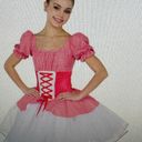 Wish A  Come True Appalachian Spring White Tutu Lace Up Red Gingham Dance Ballet Dress, size S Photo 1