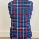 Tommy Hilfiger  gingham blue red lightweight puffer vest Photo 2