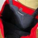 Tommy Hilfiger GiGi Hadid x  Red Tote Bag Shopper Tote - Canvas with Navy Straps Photo 7