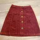 Pilcro and the Letterpress  Anthropologie High Rise Corduroy Skirt Size 0 Photo 0