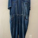 Good American NEW $169  Blue Denim Fit For Success Jumpsuit Photo 5