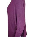 Treasure & Bond  Women's Medium Burgundy Stem Drop Shoulder Long Sleeve Sweater Photo 6