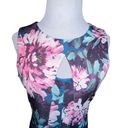 Gabby Skye  SLEEVELESS BLUE PINK FLORAL SHEATH FIT FLARE DRESS WOMEN SIZE 12 Photo 1