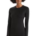 Icebreaker - Merino 200 Oasis Long Sleeve Crewe Thermal Top Base Layer Black Ski Photo 0