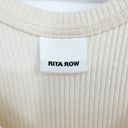 The Row Rita Scoop Neck Ribbed Knit Sleeveless Sweater Tank Dress Cream Midi S Photo 5