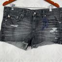 AG Adriano Goldschmied  The Bonnie Relaxed Raw Cut  Short Size 32 Photo 3