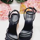 Marc Fisher  Black Women’s Strappy Espadrille Wedges Size 7M Photo 12