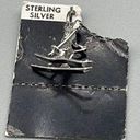 Sterling Silver Vintage dead stock  skier charm Photo 0