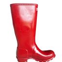 Hunter Original Gloss Rain Boots in Military Red Photo 2