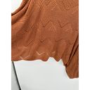 The Moon  & Madison Brown Oversized Knit Pullover Sweater Women's Size Large L Photo 3