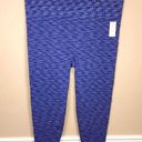 Lane Bryant NWT LIVI  Women’s Blue Seamless Stretch Athletic 7/8 Leggings Photo 0