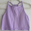 Krass&co J.o& Light Support Seamless Rib Knit Tank Top, Lilac/Lavender Tank, Size M-L Photo 5