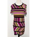 Missoni for Target Stripes Crew Neck Knitted Mini Dress Pink Black Size Medium Photo 11