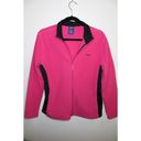 Reebok Pink and Black Large Lightweight Fleece Jacket from Reebox Athletic Athleisure Photo 3