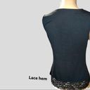 Apt. 9 Nwot  black stretchy sleeveless lace hem top! Photo 4