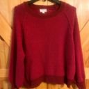 Umgee ~Red Oversized Pullover Sweater Medium Photo 0