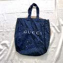 Gucci  Cloth Star Celestial Shopping Tote Blue Photo 1