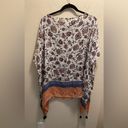 J.Jill  Boatneck Floral Poncho With Tassel Detailing. Photo 4