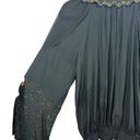 Ramy Brook  Tilly Studded Blouse Top Black M Photo 5