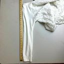Adrianna Papell  Women's White Lace Front Pullover Sweatshirt - Size M Photo 6